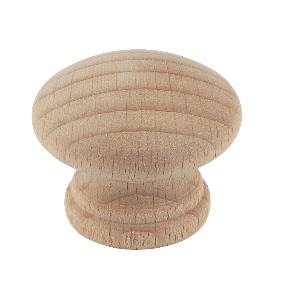 Traditional Door Knobs Plain Beech 30mm 2 Pack Screwfix.eu