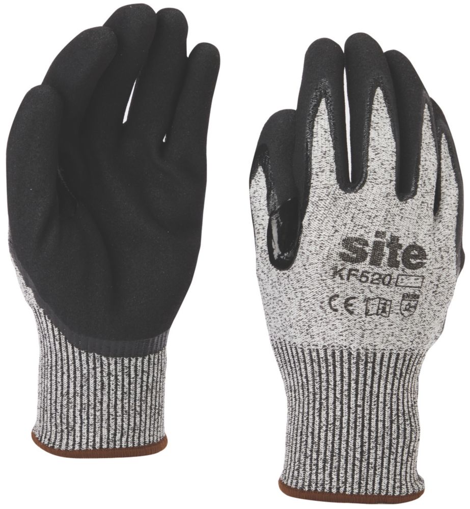 Site KF520 Gloves Grey / Black Large
