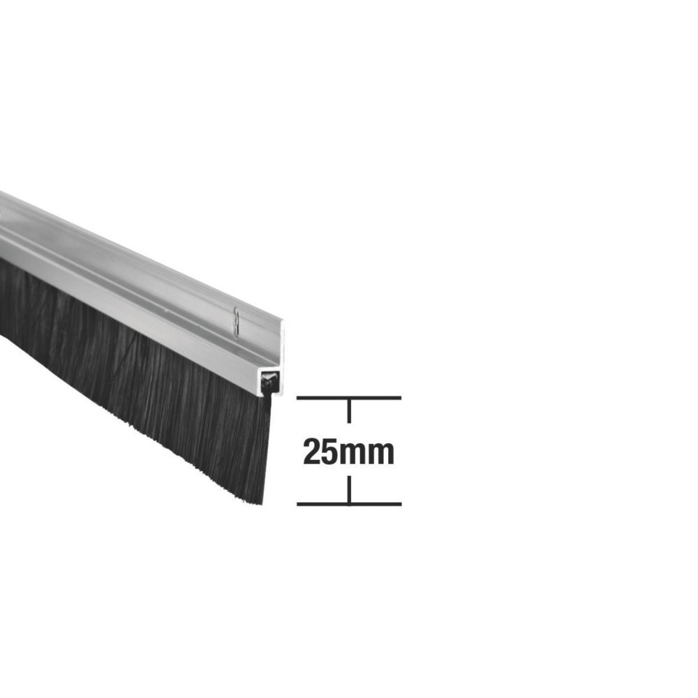 Stormguard Heavy Duty Brush Seal Aluminium 0.91m