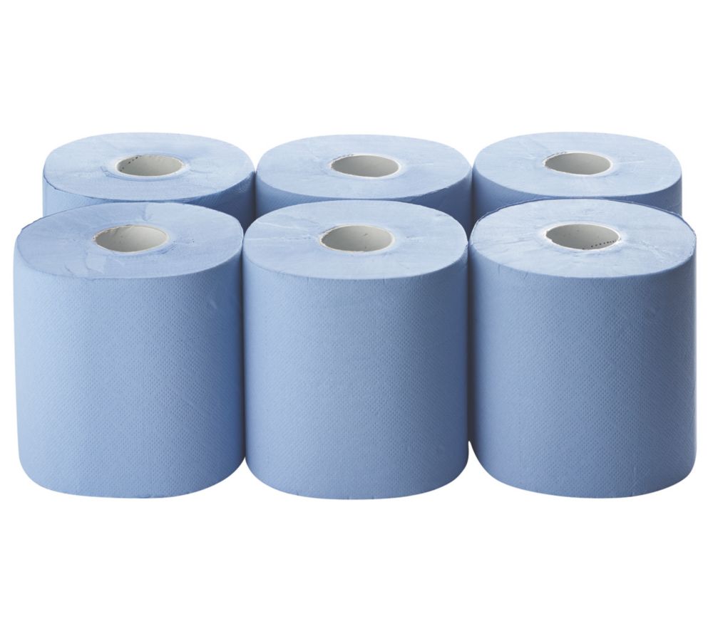 Paper Roll Blue 2-Ply 185 x 150m 6 Pack