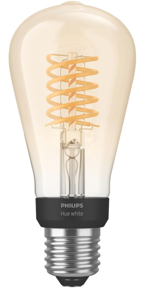 Philips Hue  LED ST64 ES Virtual Filament Smart Bulb Warm White 7W 550Lm