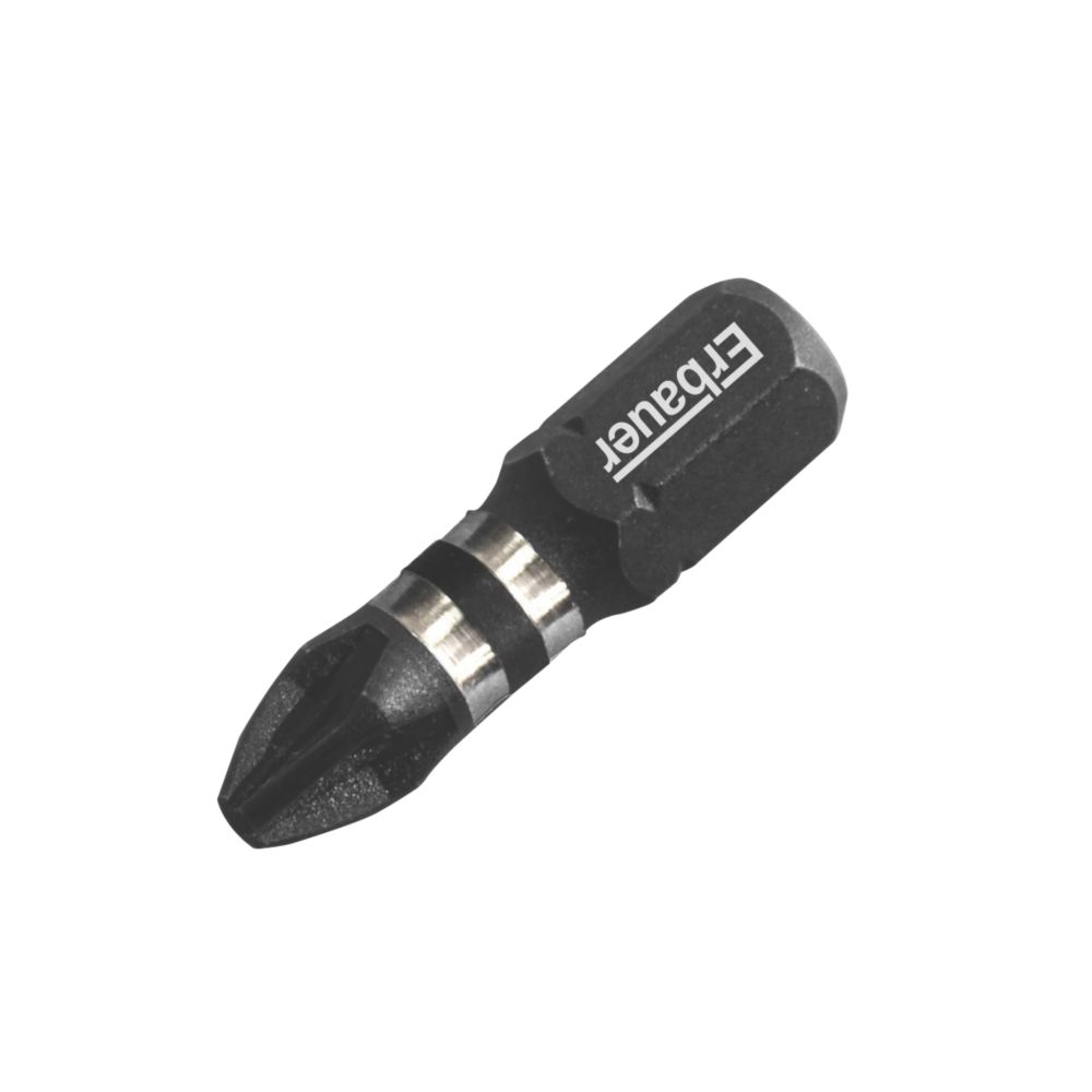 Erbauer Impact Screwdriver Bits PZ#3 x 25mm Pack of 3