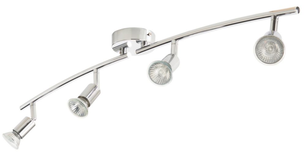 Sasha Tube 4-Light Spotlight Chrome