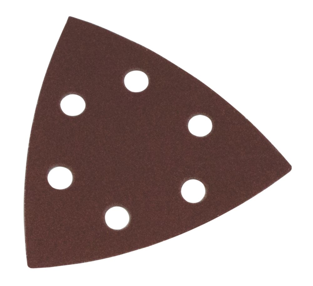Flexovit Delta Sanding Triangles Punched 95 x 95mm 50 / 80 / 120 Grit 6 Pack