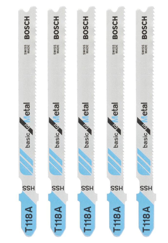 Bosch T118A Jigsaw Blades 67mm 5 Pack Screwfix.eu