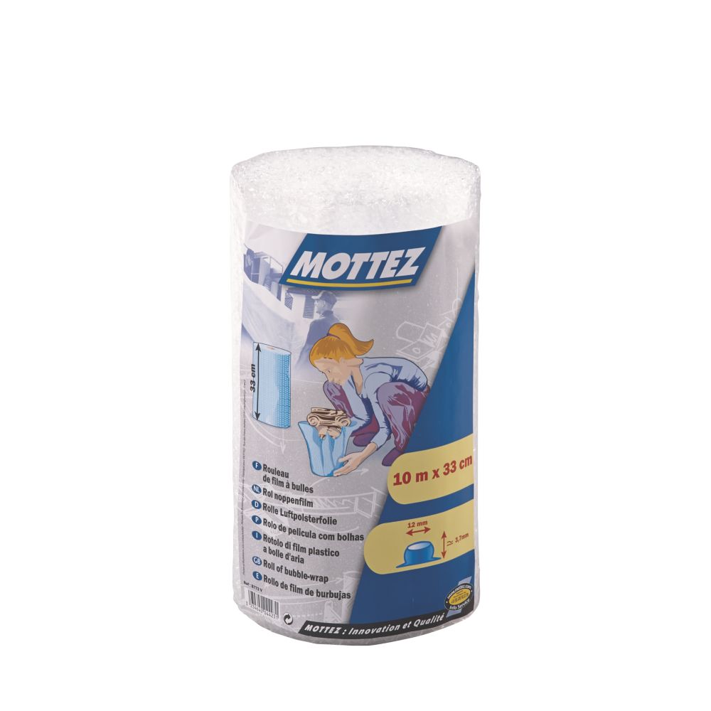 Mottez Bubble Wrap 10m x 0.33m Screwfix.eu