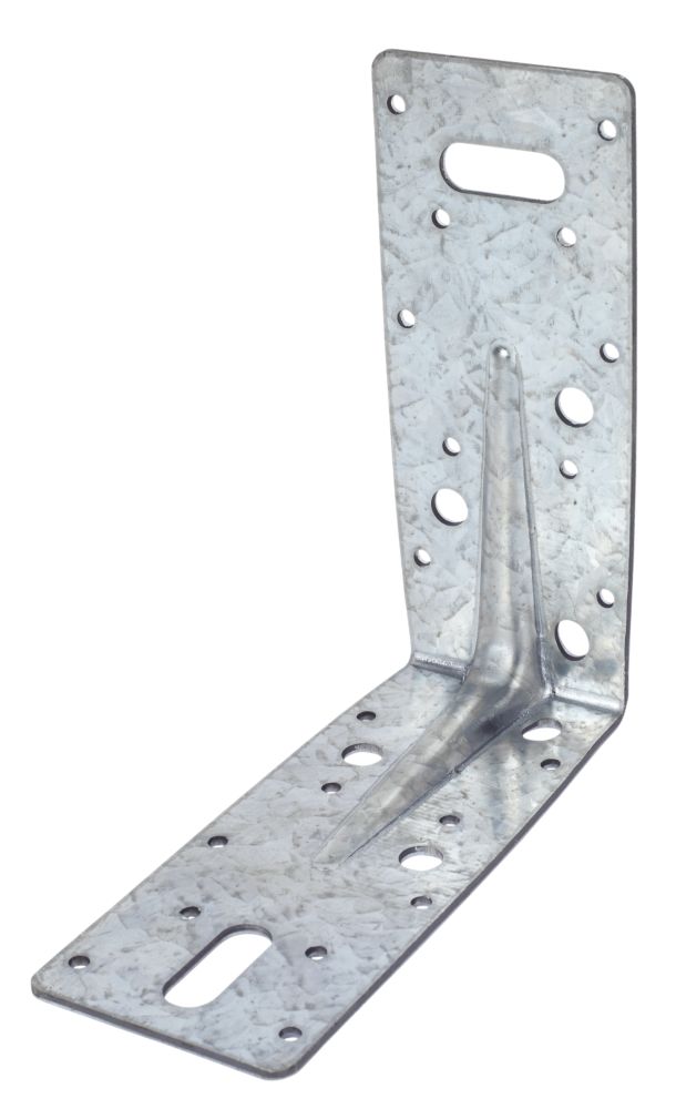 Sabrefix Heavy Duty Angle Brackets Galvanised 63 x 150mm 10 Pack