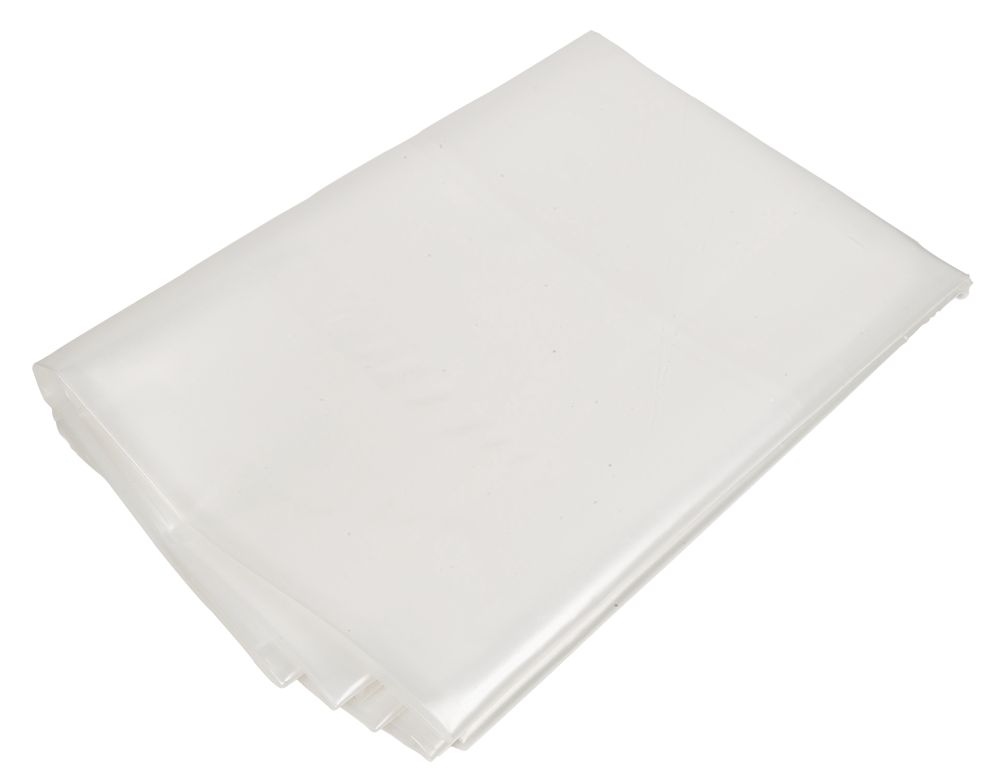 DMP Heavy Duty Polythene Sheet Clear 620ga 4 x 3m Screwfix.eu