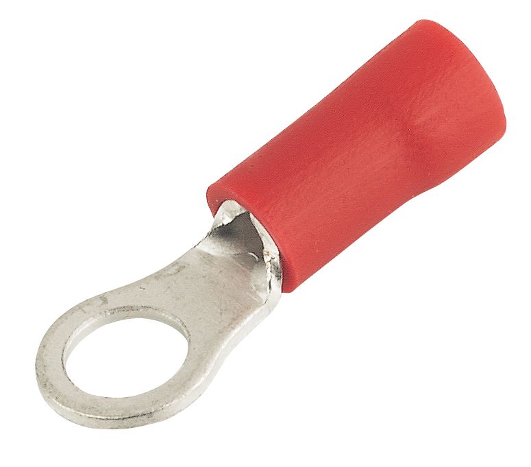 Insulated Red 0.5-1.5mm² Ring Crimp 100 Pack
