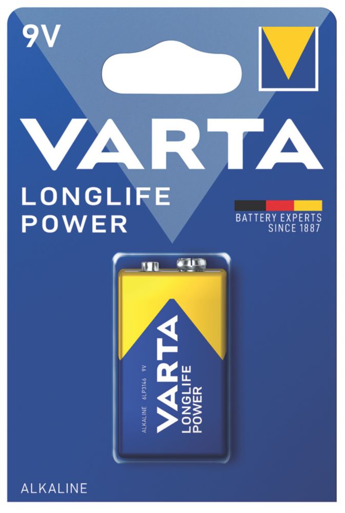 Varta Longlife Power 9V High Energy Batteries