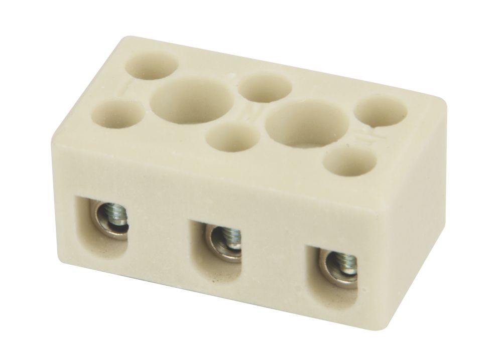 Hylec 24A 3-Pole Terminal Block 5 Pack