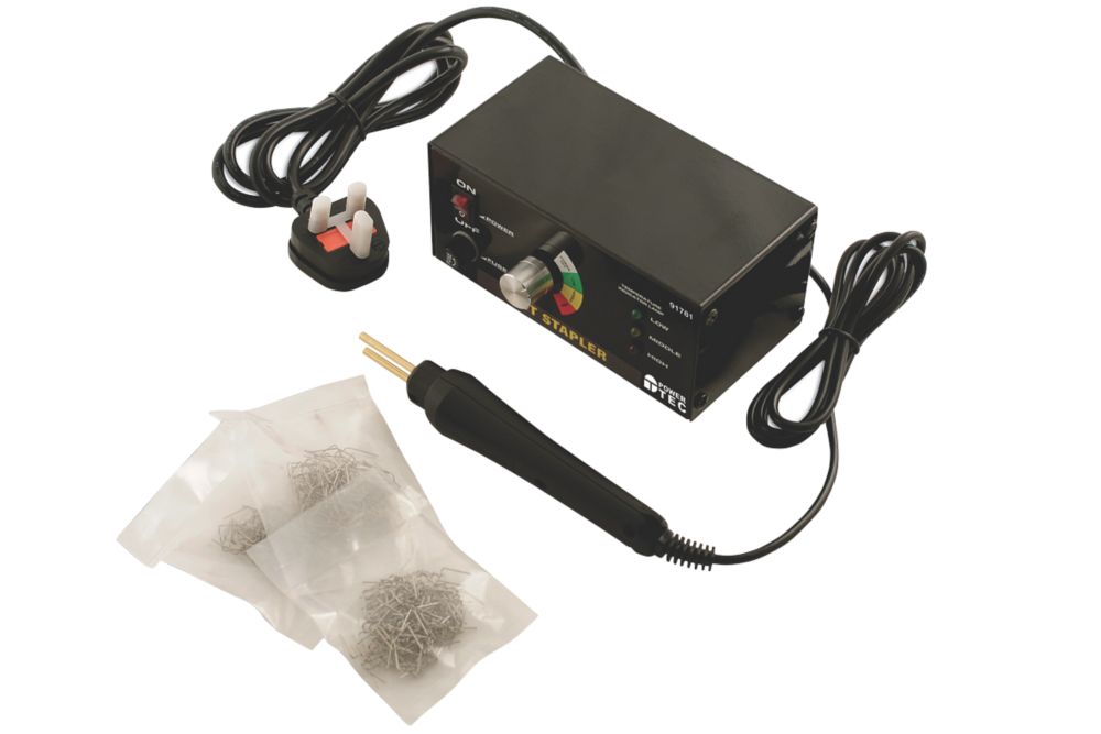 PowerTec Hot Stapler Plastic Repair System Screwfix.eu