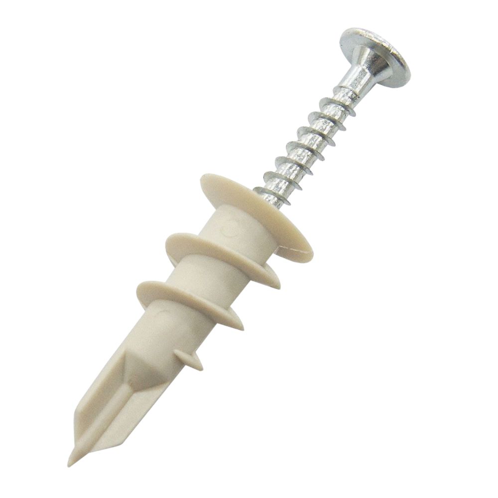 Easyfix Self-Drill Plasterboard Fixings Nylon 32mm 100 Pack