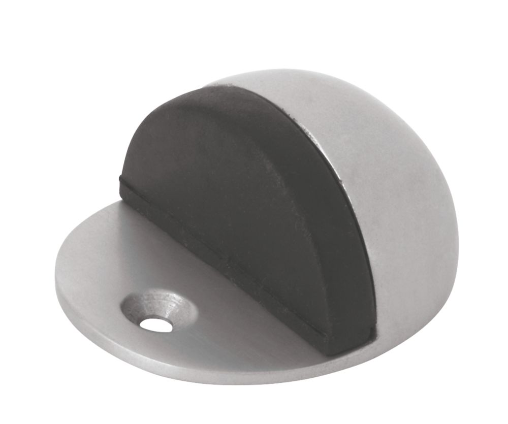 Oval Door Stops Satin 2 Pack