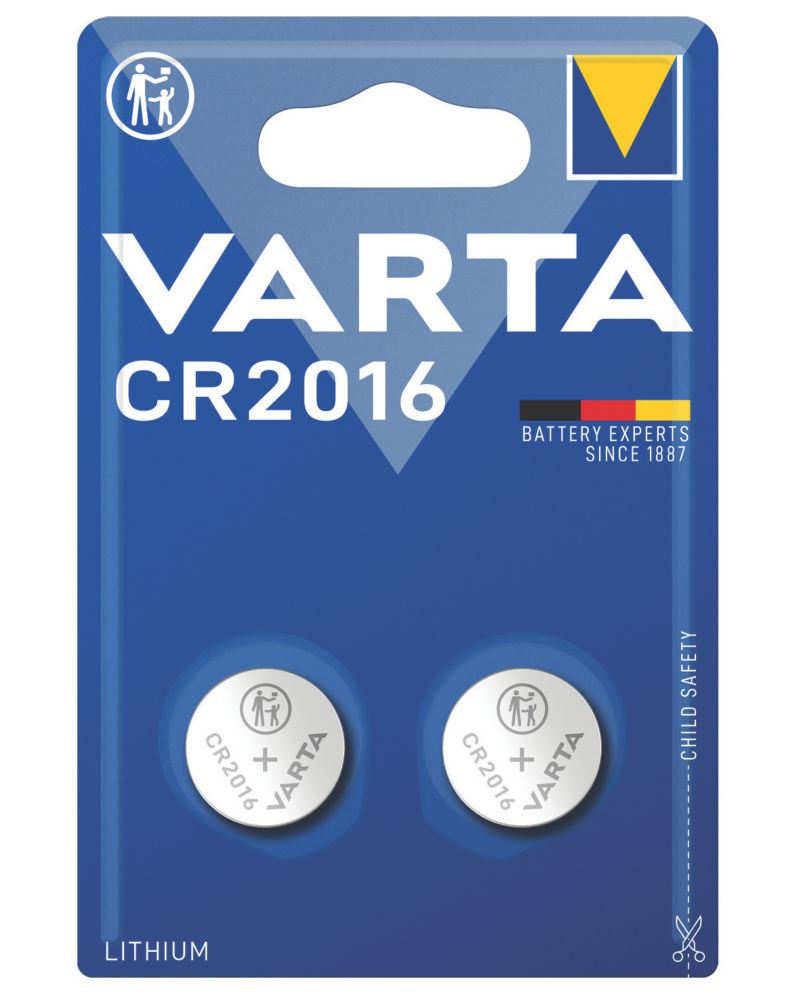 Varta CR2016 Coin Cell Battery 2 Pack