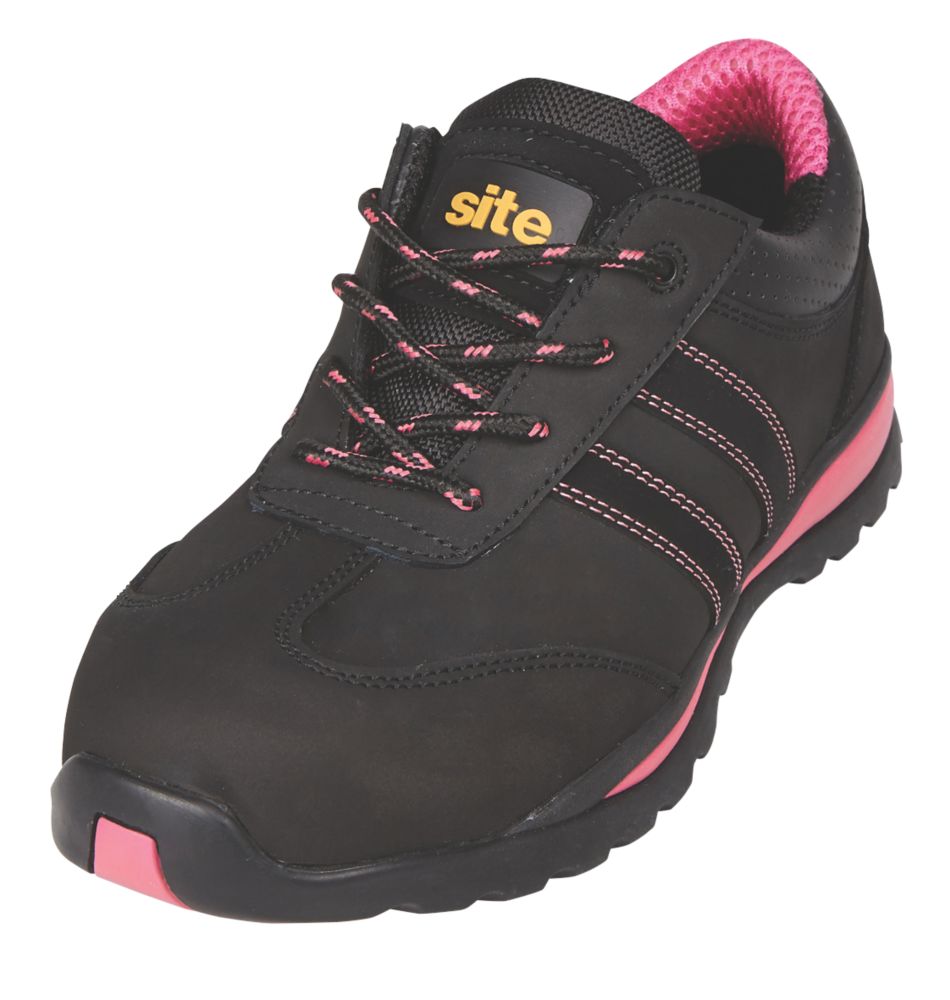 Site Dorain  Ladies Safety Trainers Black Size 7