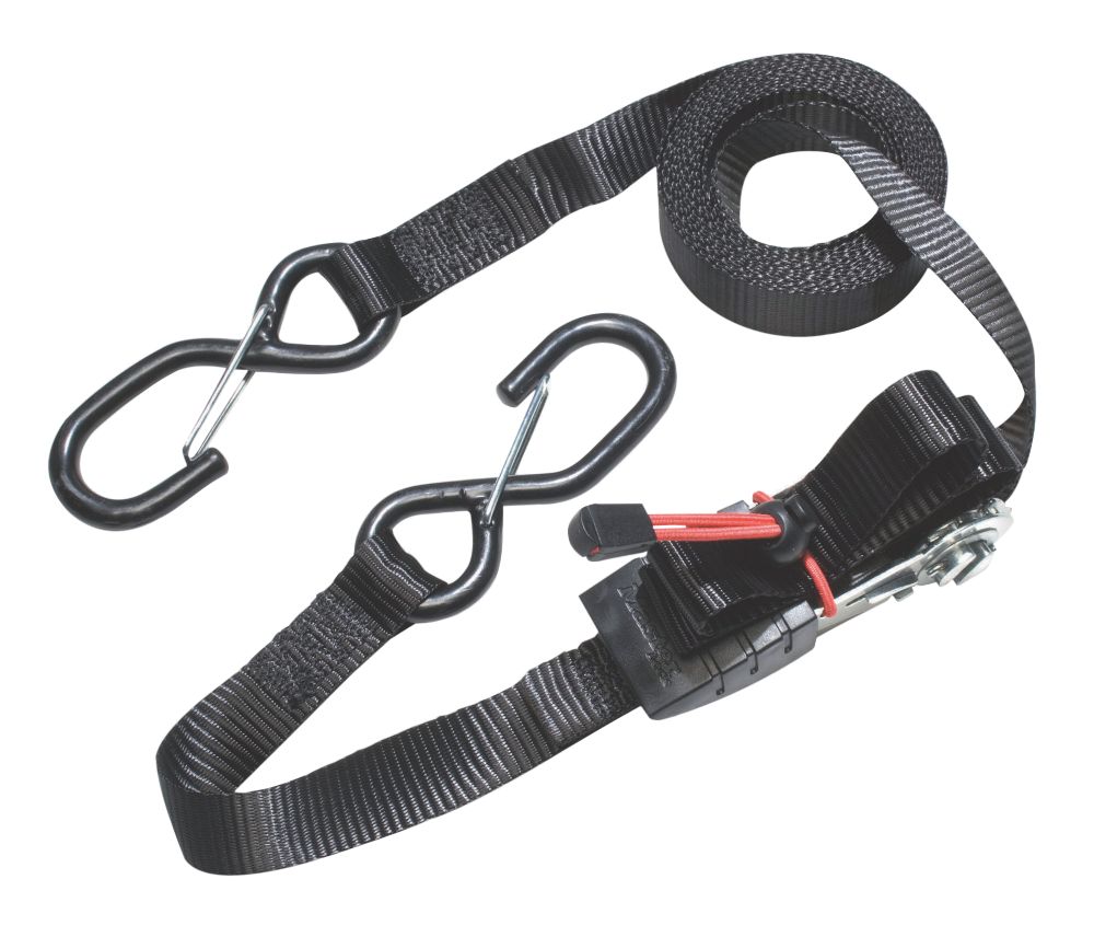 Master Lock Ratchet Straps with S-Hooks 4.25m x 25mm
