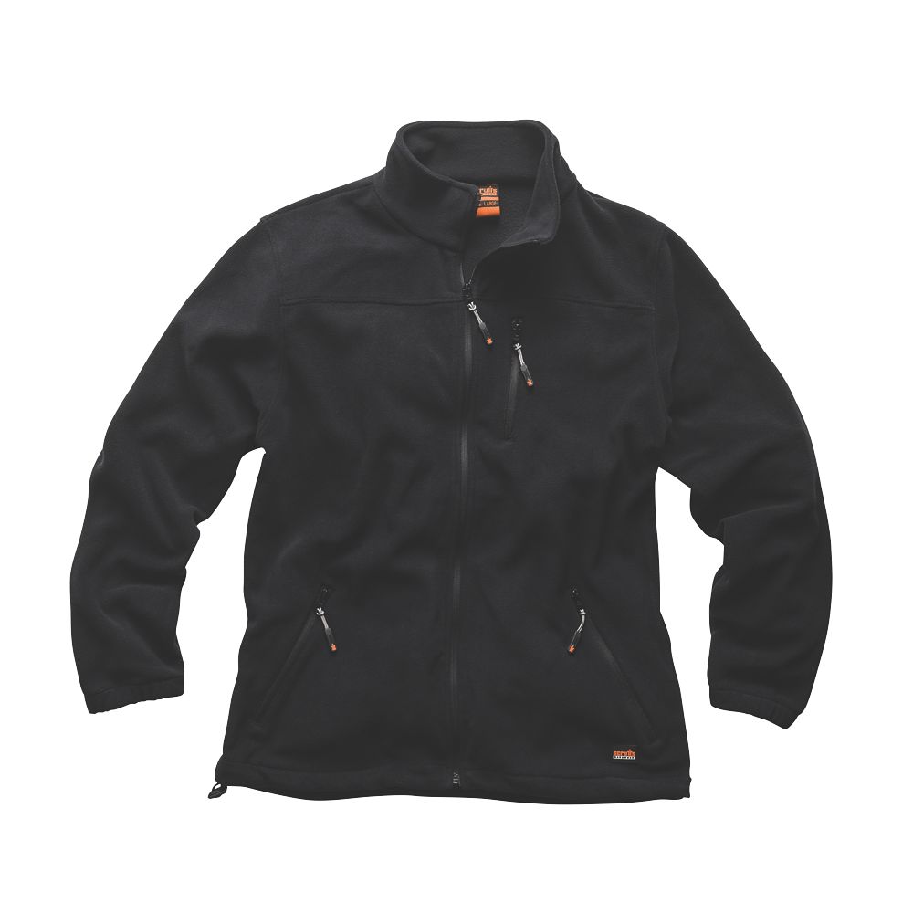 Scruffs Worker Fleece Black Large 46" Chest
