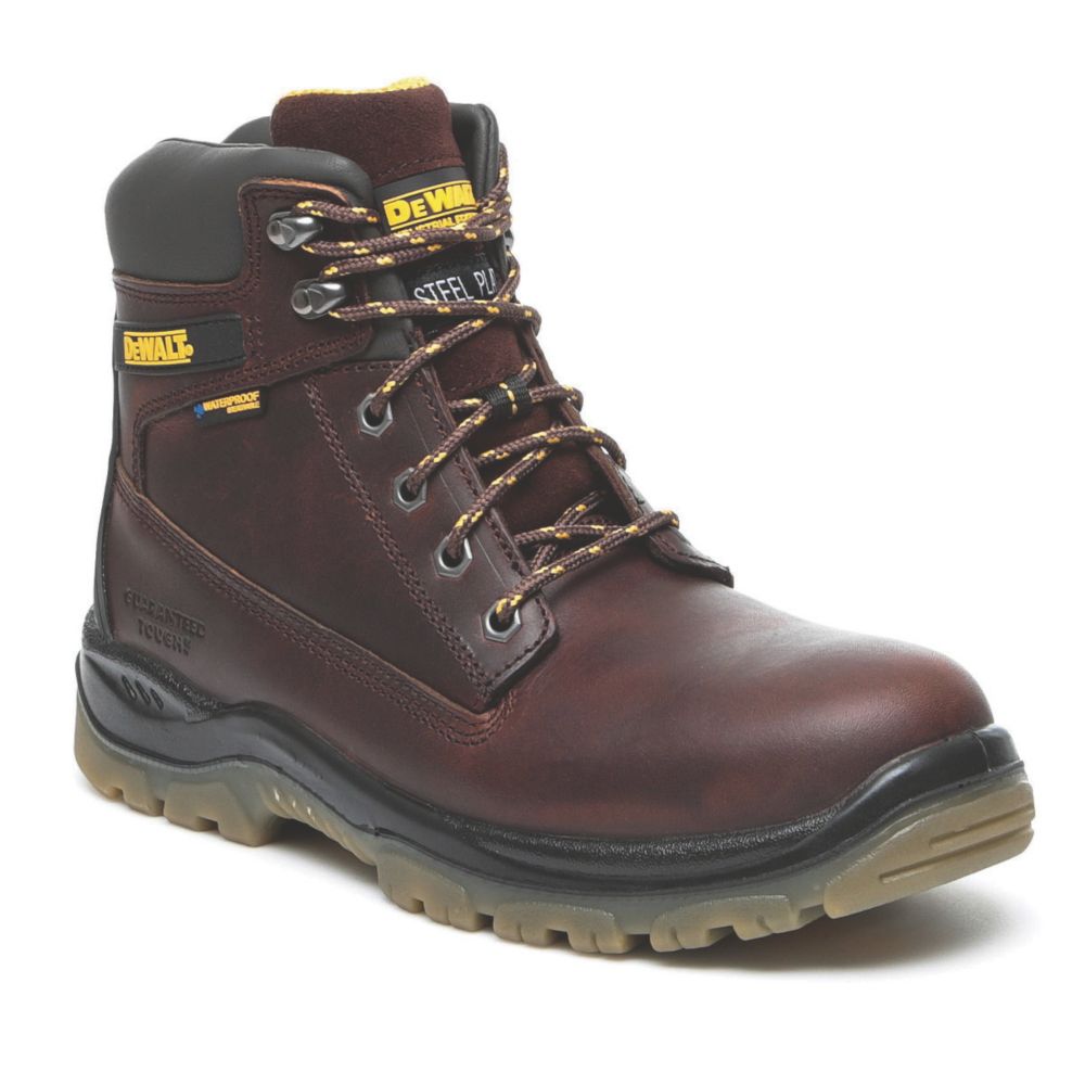 DeWalt Titanium   Safety Boots Tan Size 8
