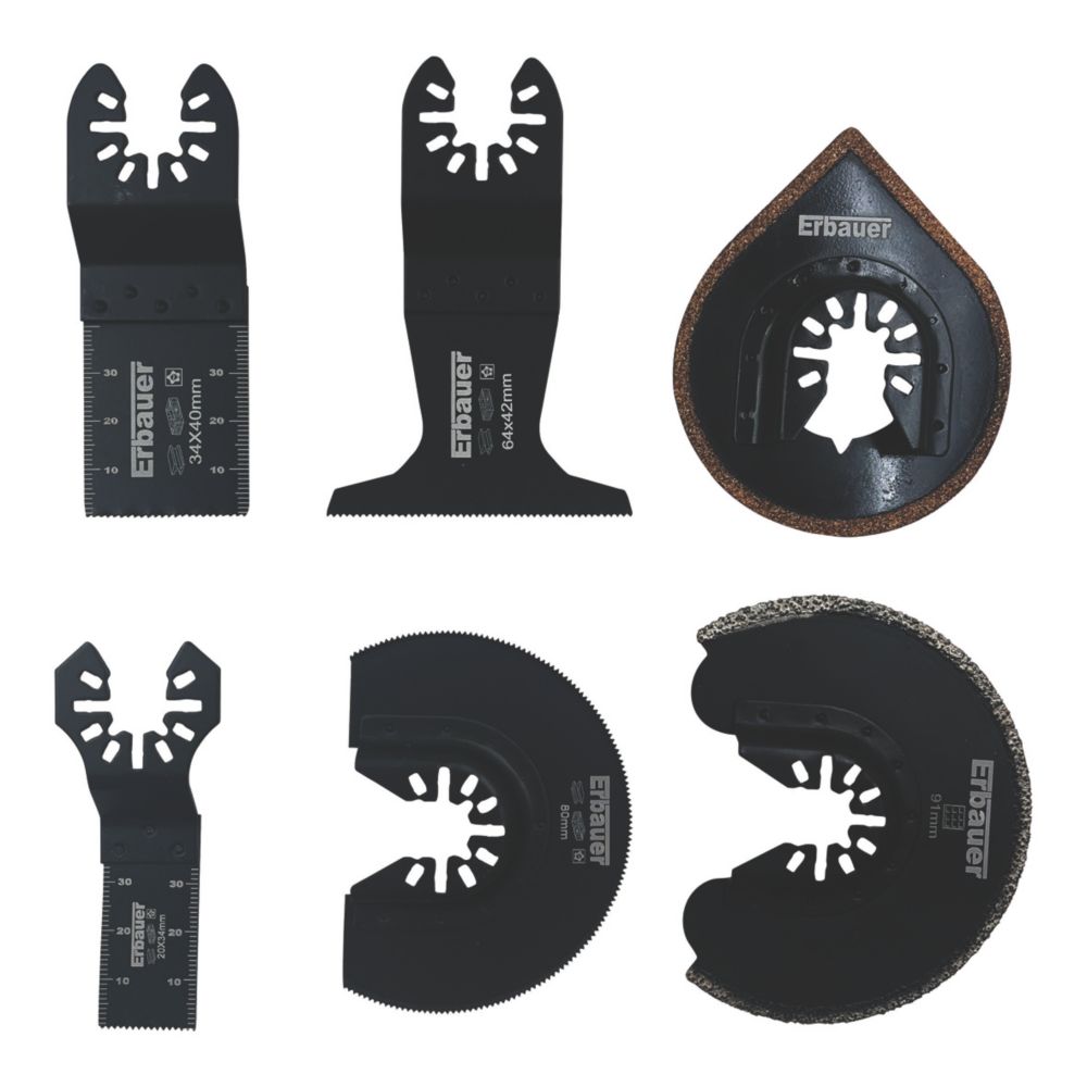 Erbauer MultiMaterial Cutting Blade Set 8 Pcs Screwfix.eu