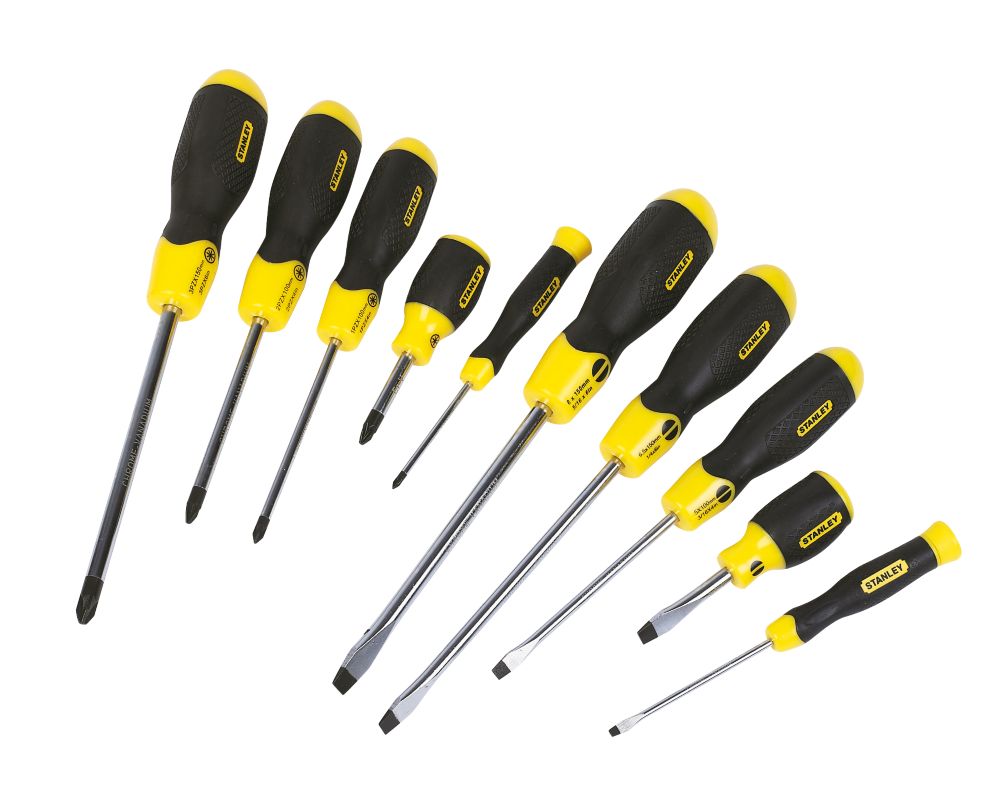 Stanley  Mixed  Screwdriver Set 10 Pcs