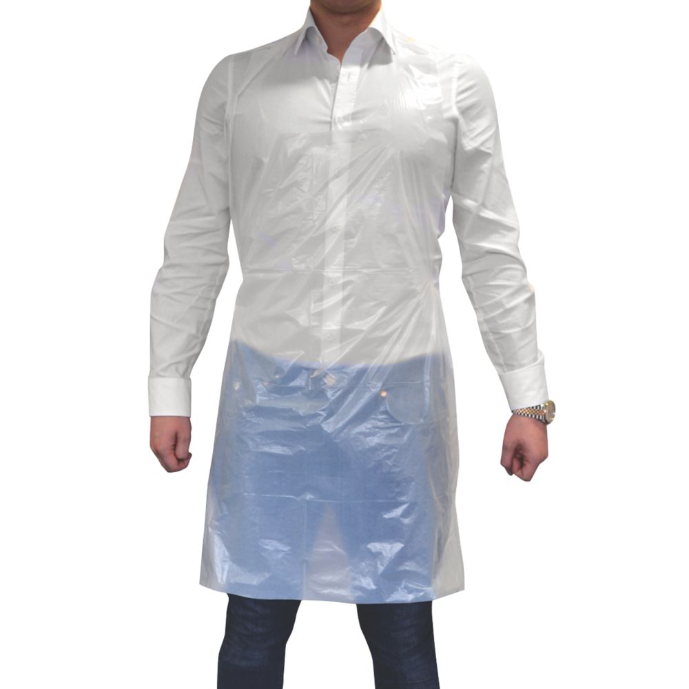 Wallace Cameron 4803012 Apron White Large 40" Chest 100 Pack