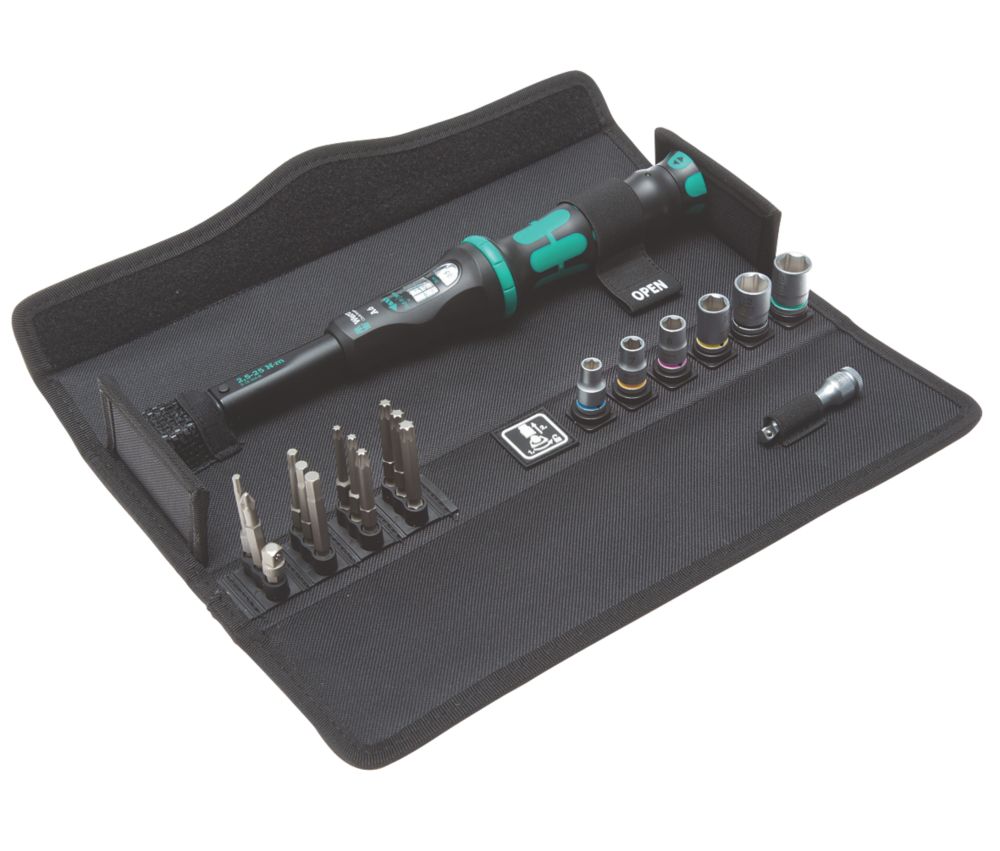 Wera Click-Torque A 6 1 Adjustable Torque Wrench Set 20 Pieces