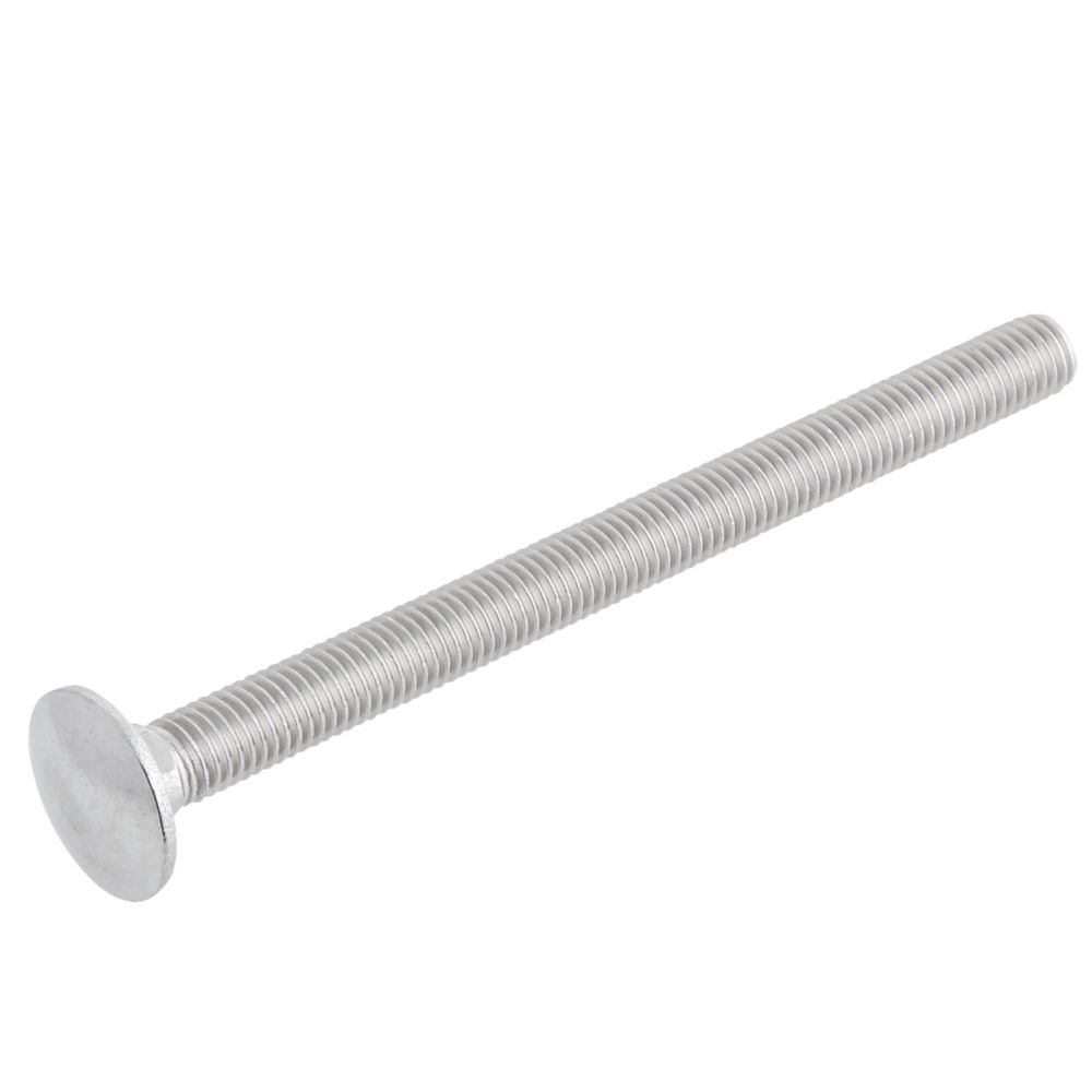 Easyfix Threaded Coach Bolts A2 Stainless Steel M10 x 130mm 10 Pack Screwfix.eu