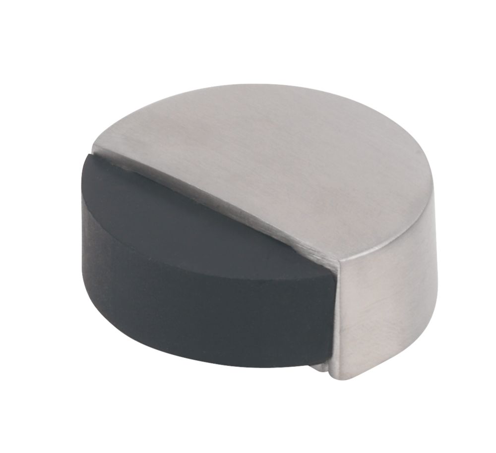 Eclipse Round Door Stop Satin Stainless Steel