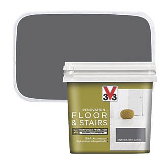 V33 Floor & Stair Paint Anthracite Grey 750ml