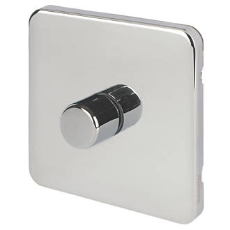 Schneider Electric Lisse Deco 1-Gang 2-Way  Dimmer Switch  Polished Chrome