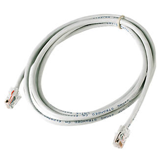 Beige Unshielded RJ45 Cat 5e Ethernet Cable 0.5m