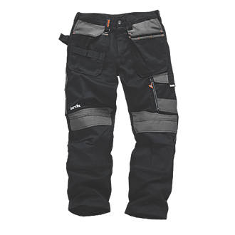 Scruffs 3D Trade Trousers Black / Grey 30" W 33" L