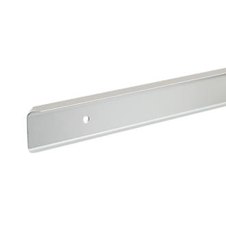 Unika Aluminium Worktop Corner Joint Brushed Silver 40mm