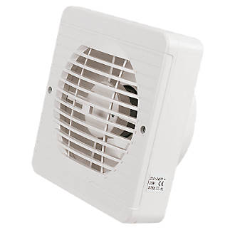 Manrose XF150BP 25W Kitchen Extractor Fan with Pullcord White 240V