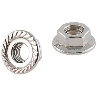 Easyfix A2 Stainless Steel Flange Head Nuts M5 100 Pack