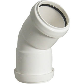 FloPlast Push-Fit Obtuse Bend White 135 (45)° 32mm