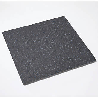 Mottez  Shock-Absorbing Floor Mat Grey / Blue 620 x 620mm
