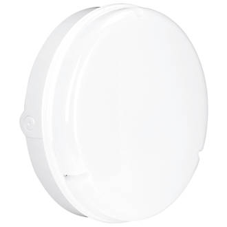 Enlite UtiliteDrum Round LED Bulkhead With Microwave Sensor White 18W