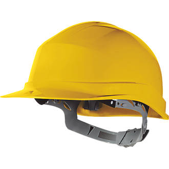 Delta Plus Zircon 1 Essential Slip Ratchet Safety Helmet Yellow