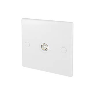 Schneider Electric Ultimate Slimline Coaxial TV Socket White