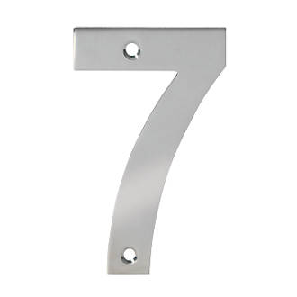 Eclipse Door Numeral 7 Polished Stainless Steel 100mm