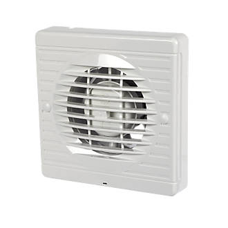 Manrose XF100H 15W Bathroom Extractor Fan with Humidistat & Timer White 240V