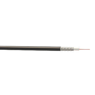 Nexans RG6 Black 1-Core Round Coaxial Cable 100m Drum