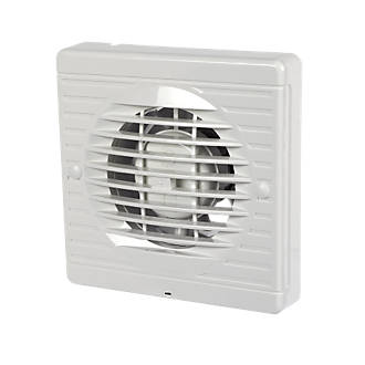 Manrose XF100P 15W Bathroom Extractor Fan with Pullcord White 240V