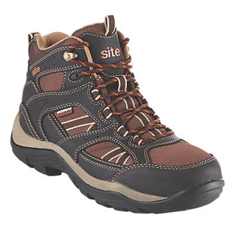 Site Ironstone   Safety Boots Brown Size 9