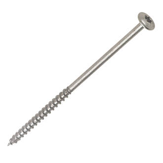 Spax Wirox  Flange Wirox-Coated Timber Screws Silver 6 x 140mm 100 Pack
