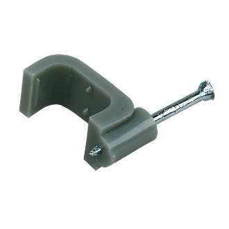 Tower Cable Clip Grey 2.5mm Pack of 100