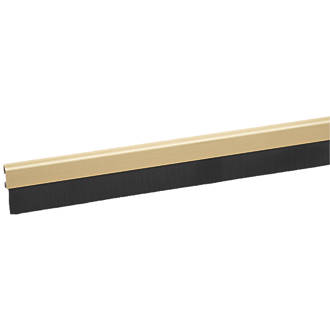 Diall Brushed Door Draught Excluder Gold 1m