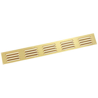 Map Vent Fixed Louvre Vent Gold 466 x 51mm